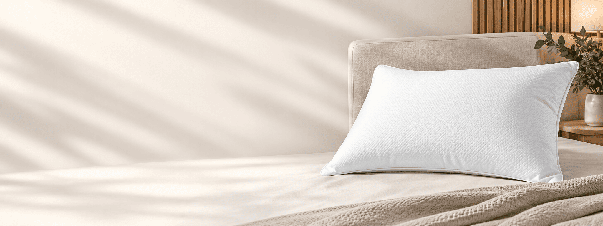 Almohada sobre cama